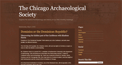 Desktop Screenshot of chicagoarchaeologicalsociety.com